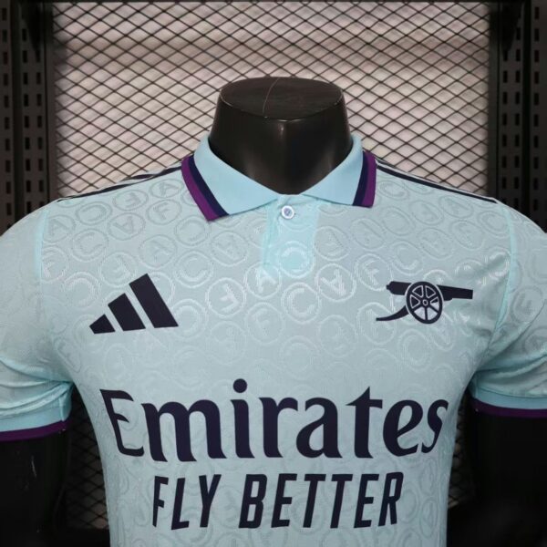 Arsenal 2025-26 Mint Blue Special Edition Jersey Player Version - Image 3