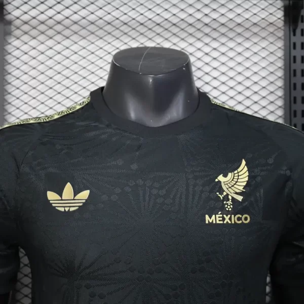 Mexico 2025-26 Gold Cup Edition Black Jersey Player Version - Image 3