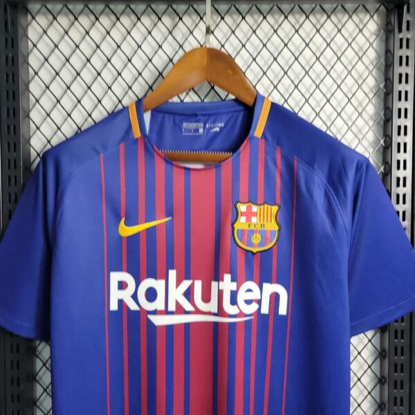Barcelona 2017-18 Home Retro Jersey - Image 3