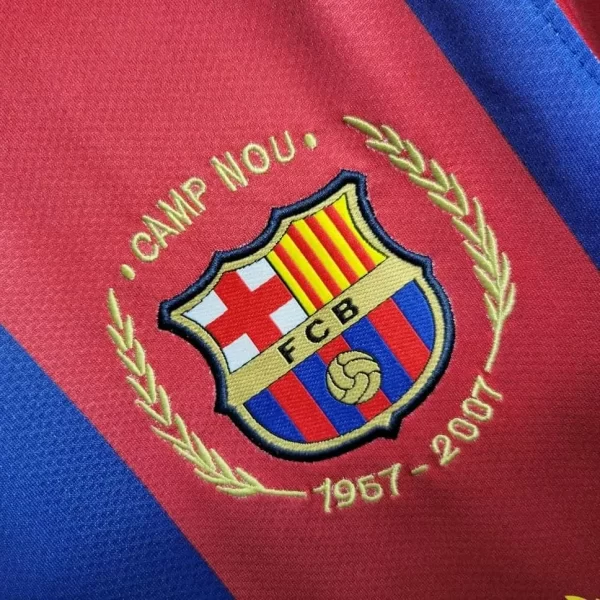 Barcelona 2007-08 Home Retro Jersey - Image 4