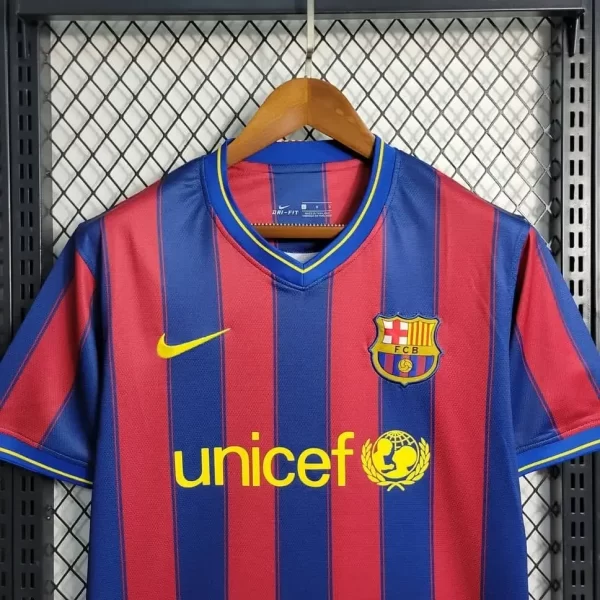 Barcelona 2009-10 Home Retro Jersey - Image 4
