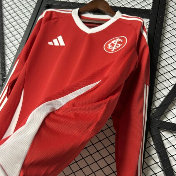 Brazil Internacional 2025-26 Home Long Sleeve Jersey Fan Version - Image 4