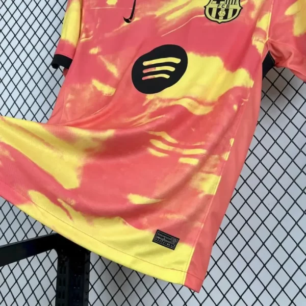 Barcelona 2025-26 Pre-Match Training Pink&Yellow Jersey Fan Version - Image 4