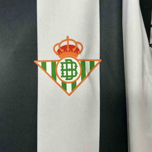 Real Betis 2025-26  Special Edition Black&White Stripes Jersey Fan Version - Image 4