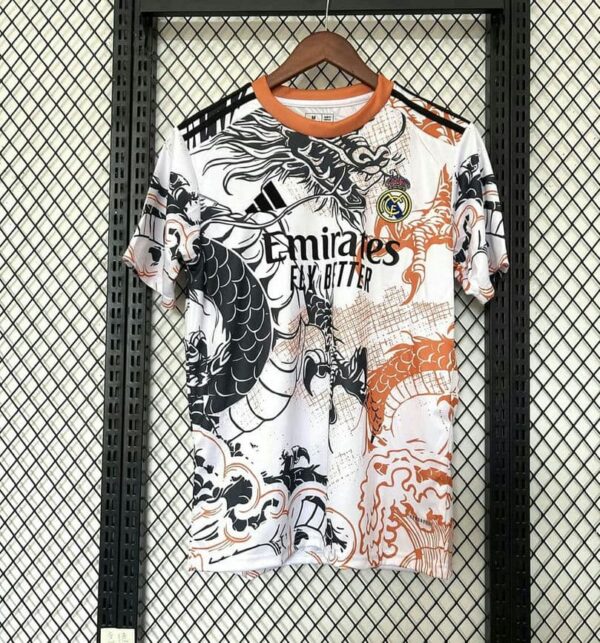 Real Madrid 2025-26 Black & Orange Dragon Special Edition - Image 5