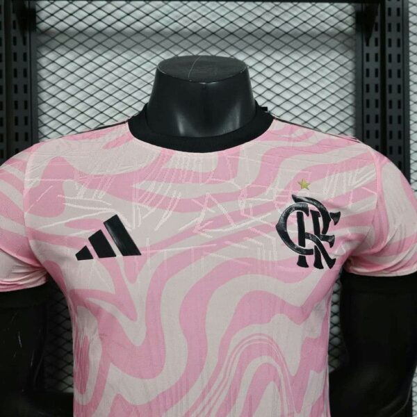 Flamengo 2025-26 Pink Swirl Pattern Special Edition Jersey Player Version - Image 4