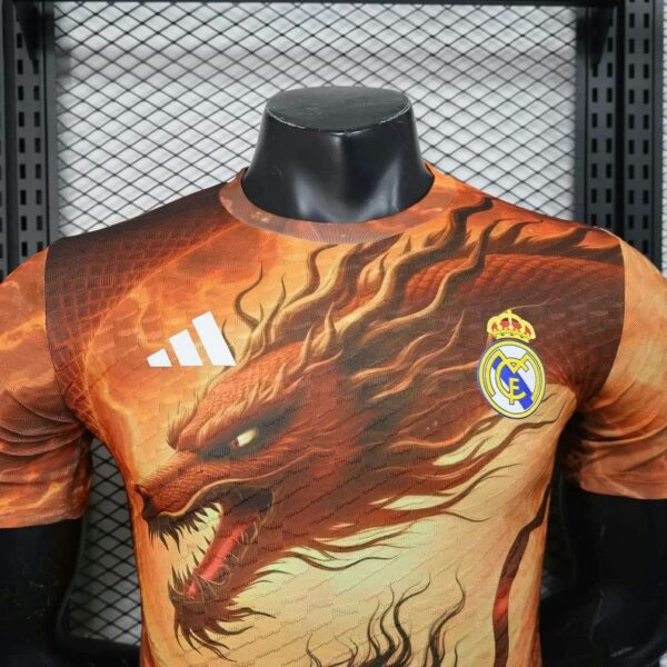 Real Madrid 2025-26 Dragon Flame Special Edition Jersey Player Version - Image 4