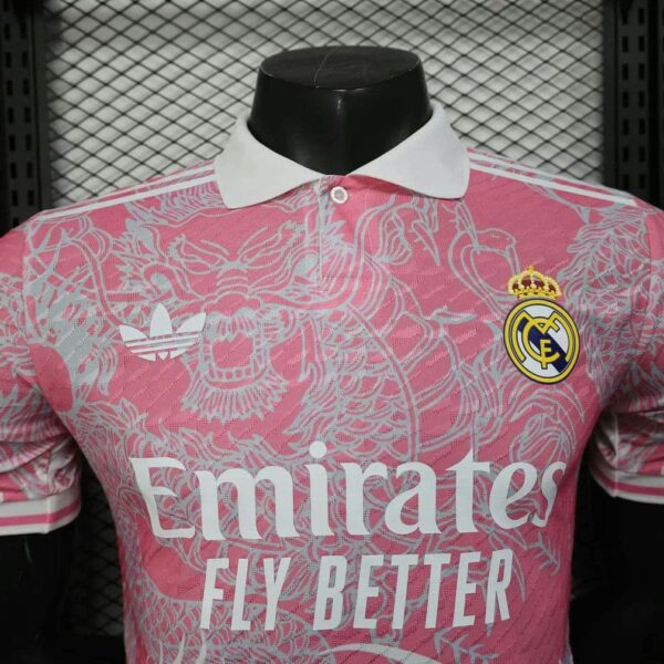 Real Madrid 2025-26 Pink Dragon Special Edition Jersey Player Version - Image 4