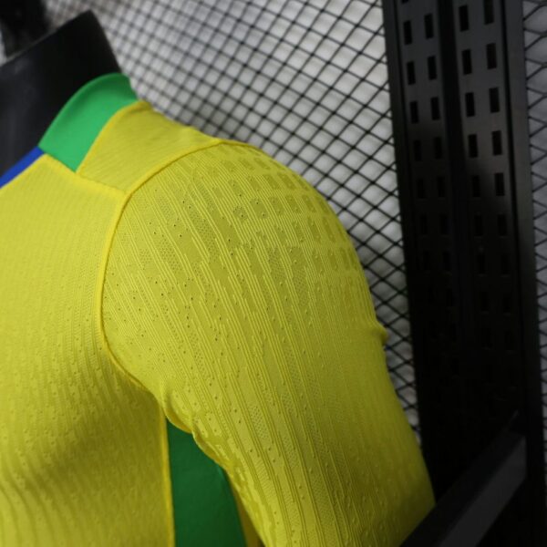 Brazil 2025-26 Home Long Sleeved Jersey Player Version - Image 4