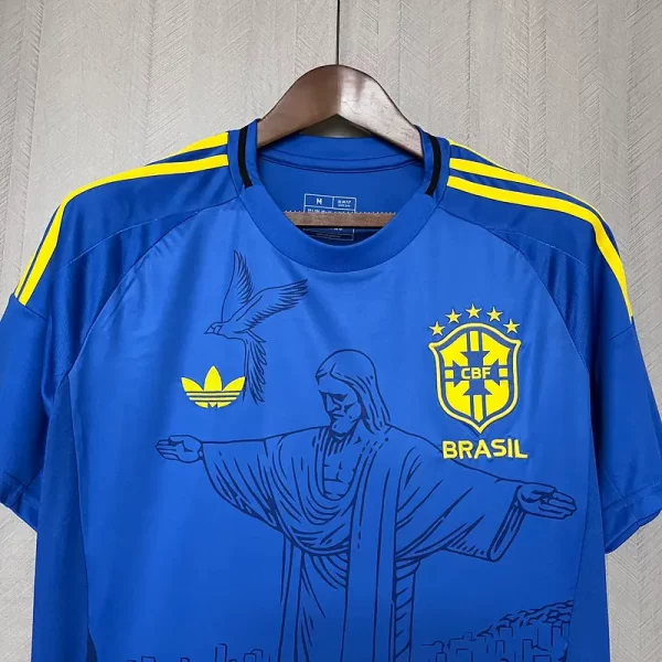 Brazil 2025-26 Special Edition Blue Jersey Fan Version - Image 4