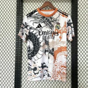 Real Madrid 2025-26 Black & Orange Dragon Special Edition
