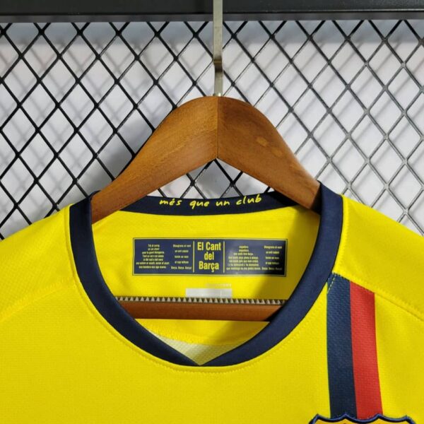 Barcelona 2008-09 Away Long Sleeve Retro Jersey - Image 4