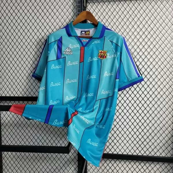 Barcelona 1995-97 Away Retro Jersey - Image 4