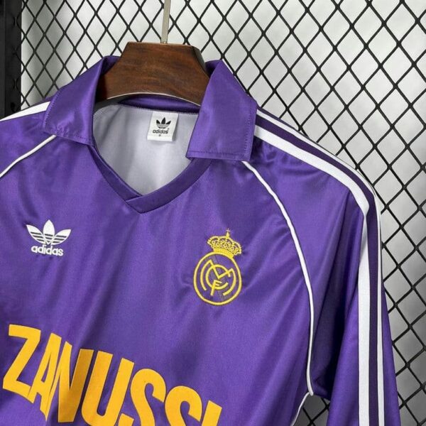 Real Madrid 1984-85 Third Long Sleeves Retro Jersey - Image 5