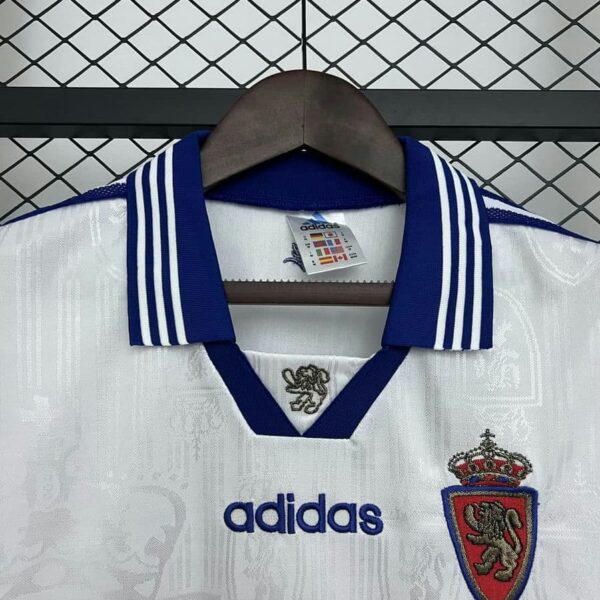 Real Zaragoza 1997-98 Home Retro Jersey - Image 5