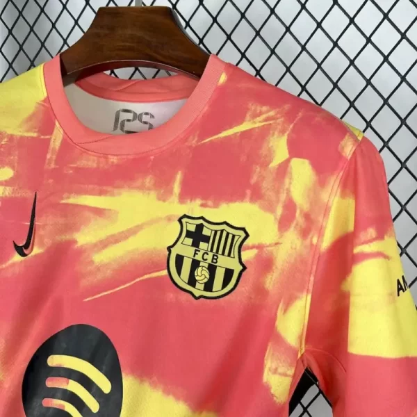 Barcelona 2025-26 Pre-Match Training Pink&Yellow Jersey Fan Version - Image 5