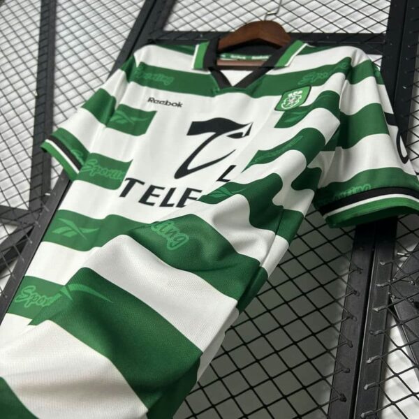 Sporting Lisbon 1999-00 Home Retro Jersey - Image 5