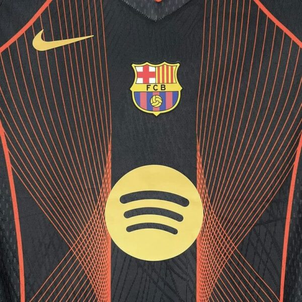 Barcelona 2025-26 Black & Orange Special Edition Jersey Fan Version - Image 5