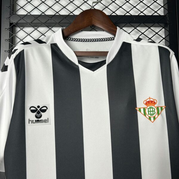 Real Betis 2025-26  Special Edition Black&White Stripes Jersey Fan Version - Image 5
