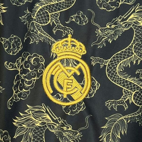 Real Madrid 2025-26 Black Golden Dragon Special Edition Jersey - Image 5