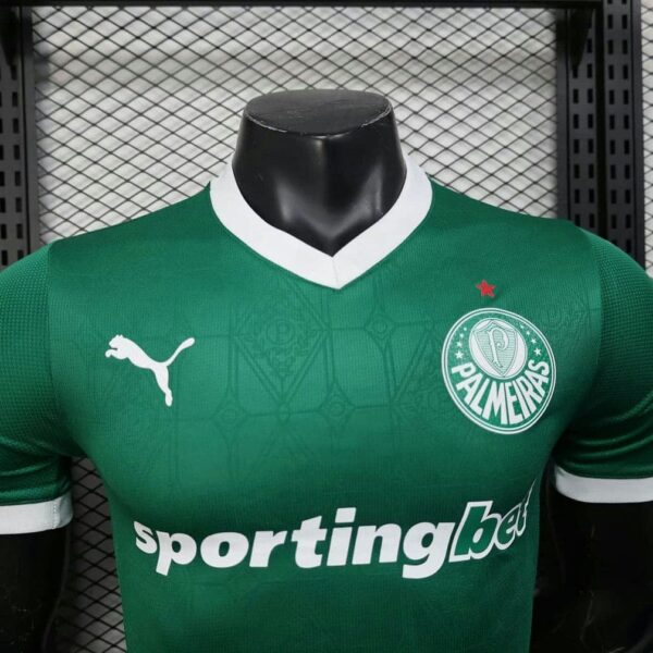 Palmeiras 2025-26 Home Jersey With All Sponsors Player Version - Image 5
