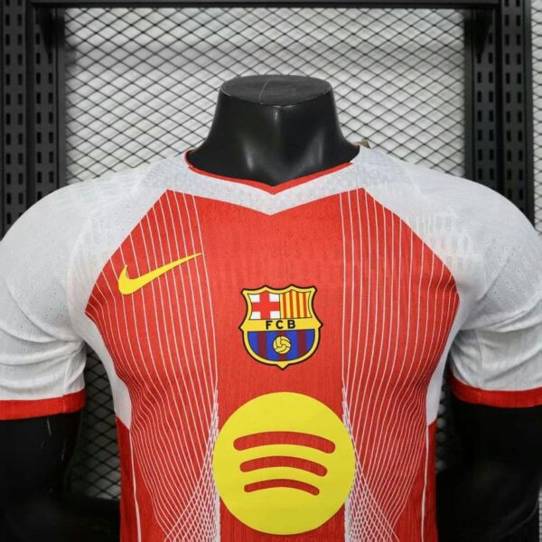 Barcelona 2025-26 Red & White Special Edition Jersey Player Version - Image 5