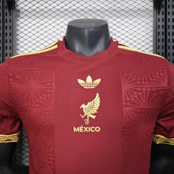 Mexico 2025-26 Gold Cup Edition Red Jersey Player Version - Image 5