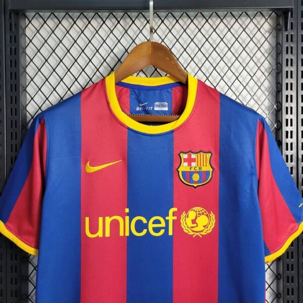 Barcelona 2010-11 Home Retro Jersey - Image 5