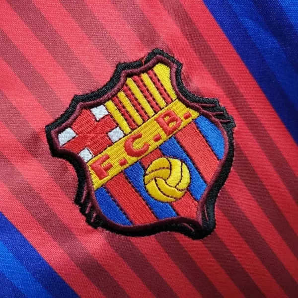 Barcelona 1992 Home Long Sleeve Retro Jersey - Image 5