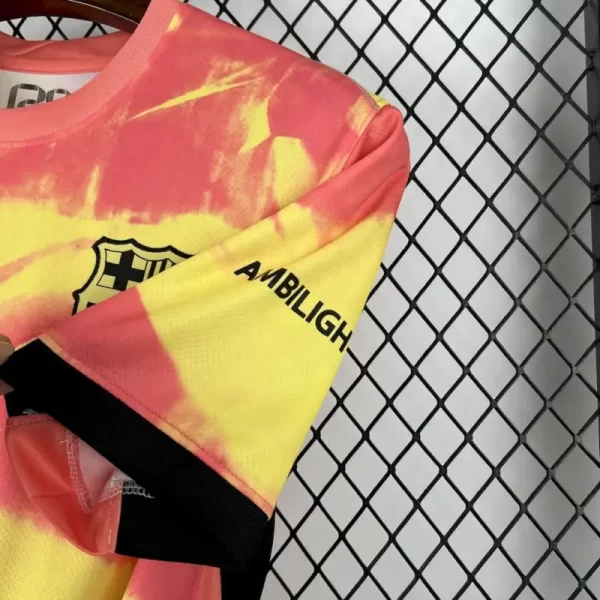 Barcelona 2025-26 Pre-Match Training Pink&Yellow Jersey Fan Version - Image 6