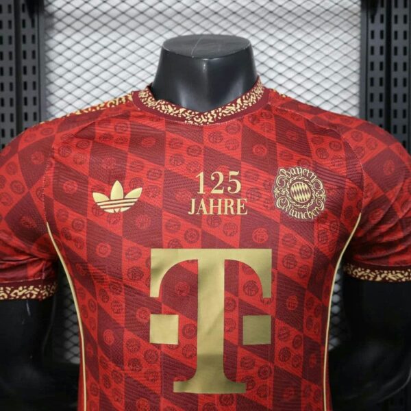 Bayern Munich 2025-26 125th Anniversary Edition Red Jersey Player Version - Image 6