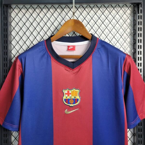 Barcelona 1998-99 Home Retro Jersey - Image 6