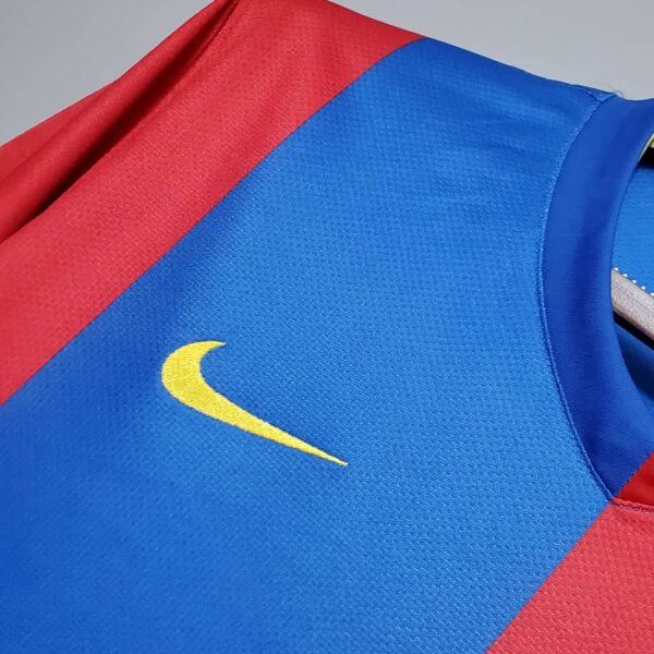 Barcelona 2006-07 Home  Long Sleeve Retro Jersey - Image 6
