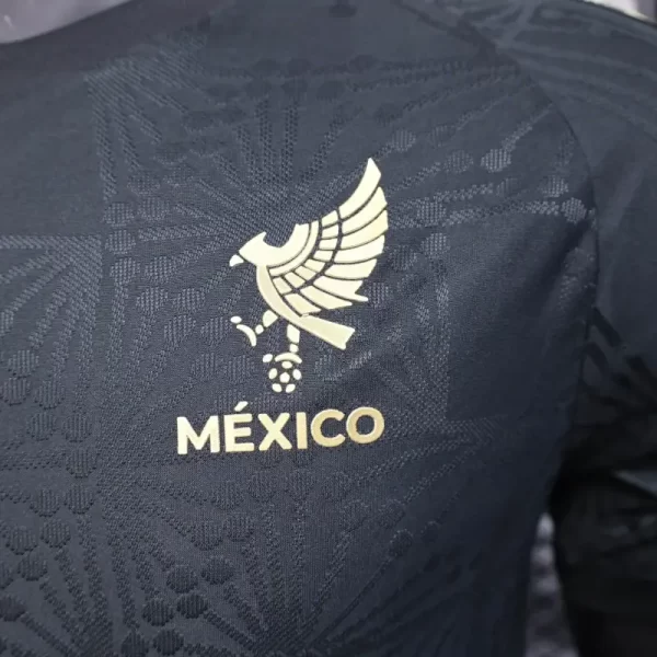 Mexico 2025-26 Gold Cup Edition Black Jersey Player Version - Image 6
