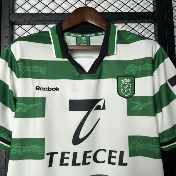 Sporting Lisbon 1999-00 Home Retro Jersey - Image 7