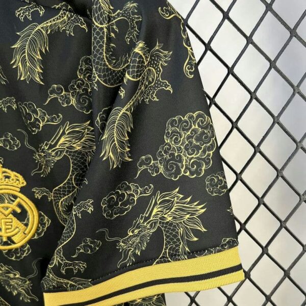 Real Madrid 2025-26 Black Golden Dragon Special Edition Jersey - Image 7