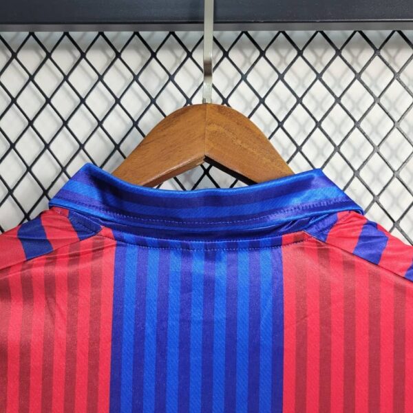 Barcelona 1992 Home Long Sleeve Retro Jersey - Image 7