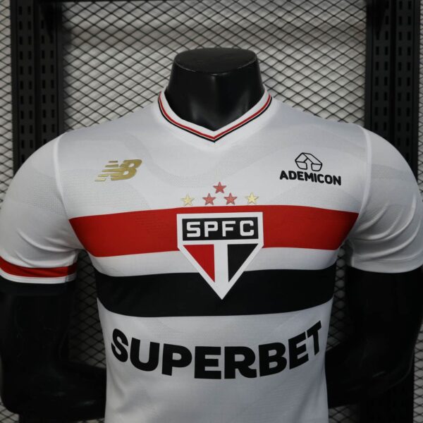 Sao Paulo 2025-26 Home Jersey With All Sponsors Player Version - Image 8
