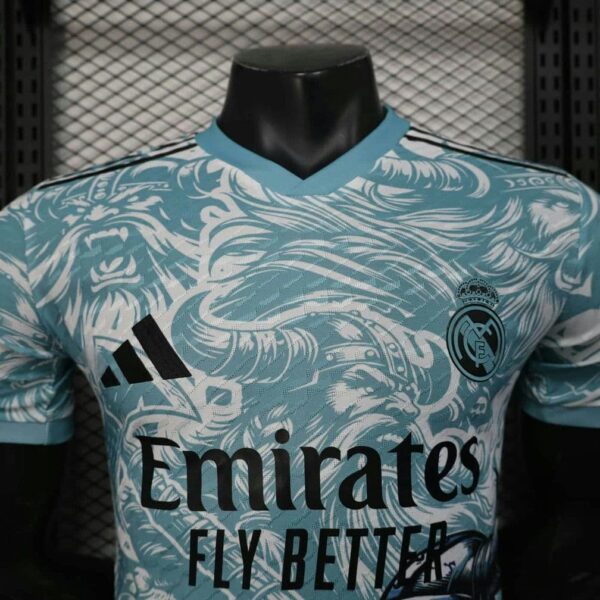 Real Madrid 2025-26 Viking Blue Special Edition Jersey Player Version - Image 9