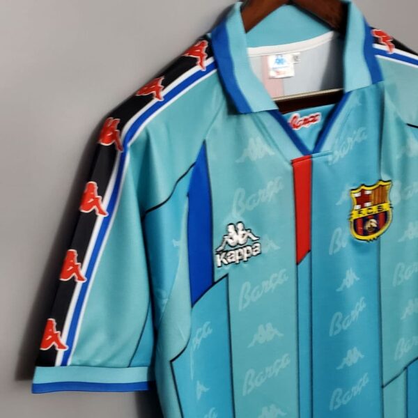 Barcelona 1996-97 Away Retro Jersey - Image 8