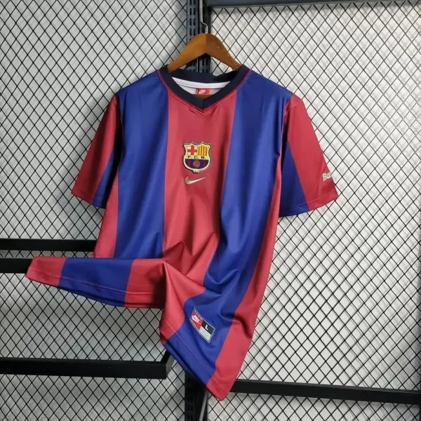Barcelona 1998-99 Home Retro Jersey - Image 8