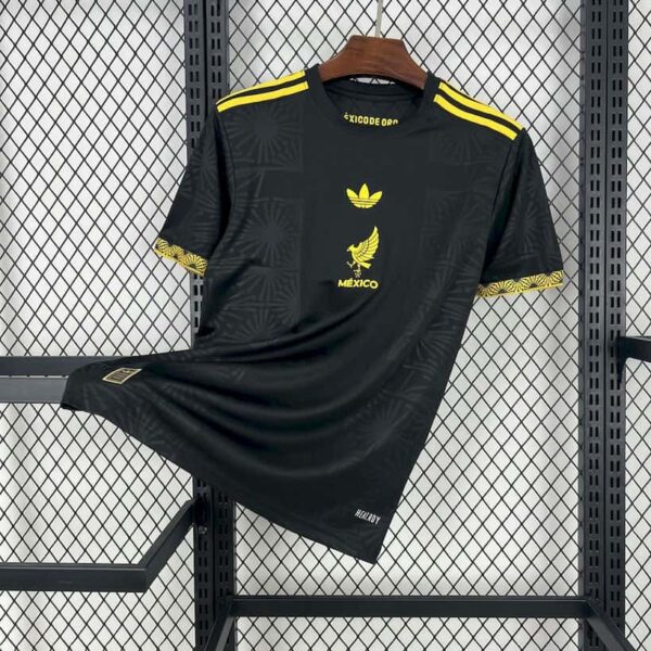 Mexico 2025-26 Gold Black Special Edition Jersey Fan Version