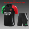Arsenal 2024-25 Black Short Sleeve Kids Training Kit