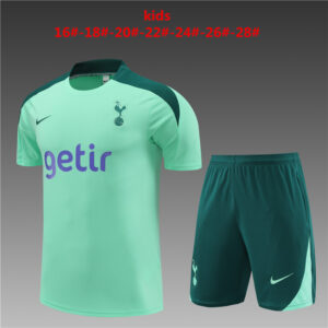 Tottenham Hotspur 2024-25 Light Green Short Sleeve Kids Training Kit