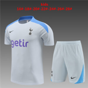 Tottenham Hotspur 2024-25 Royal Blue (Camo Edition) Half Zip Long Sleeve Kids Training Kit