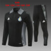 Al-Nassr 2024-25 Black Half Zip Long Sleeve Kids Training Kit