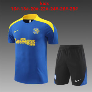 Inter Milan 2024-25 Rainbow Blue Short Sleeve Kids Training Kit