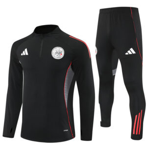 Ajax 2025-26 Black Half Zip Long Sleeve Training Kit