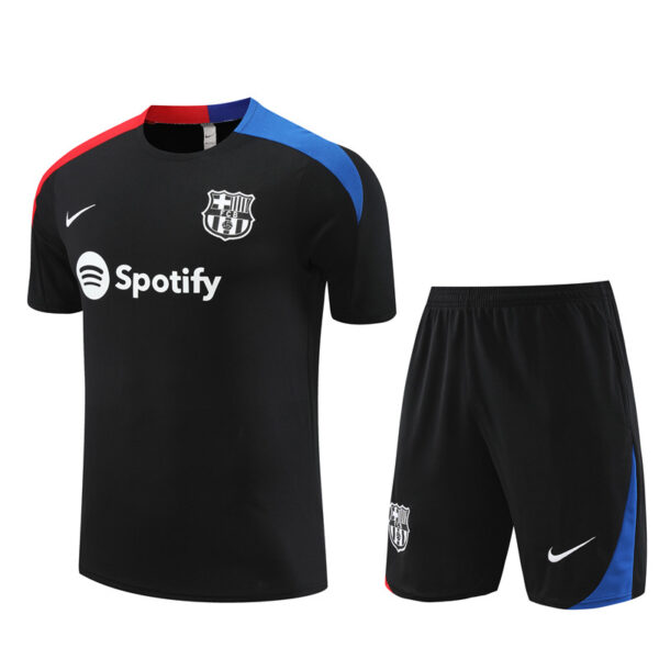 Barcelona 2024-25 Black Short Sleeve Training Kit