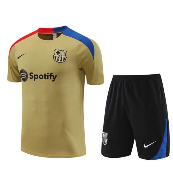 Barcelona 2024-25 Gold Short Sleeve Training Kit